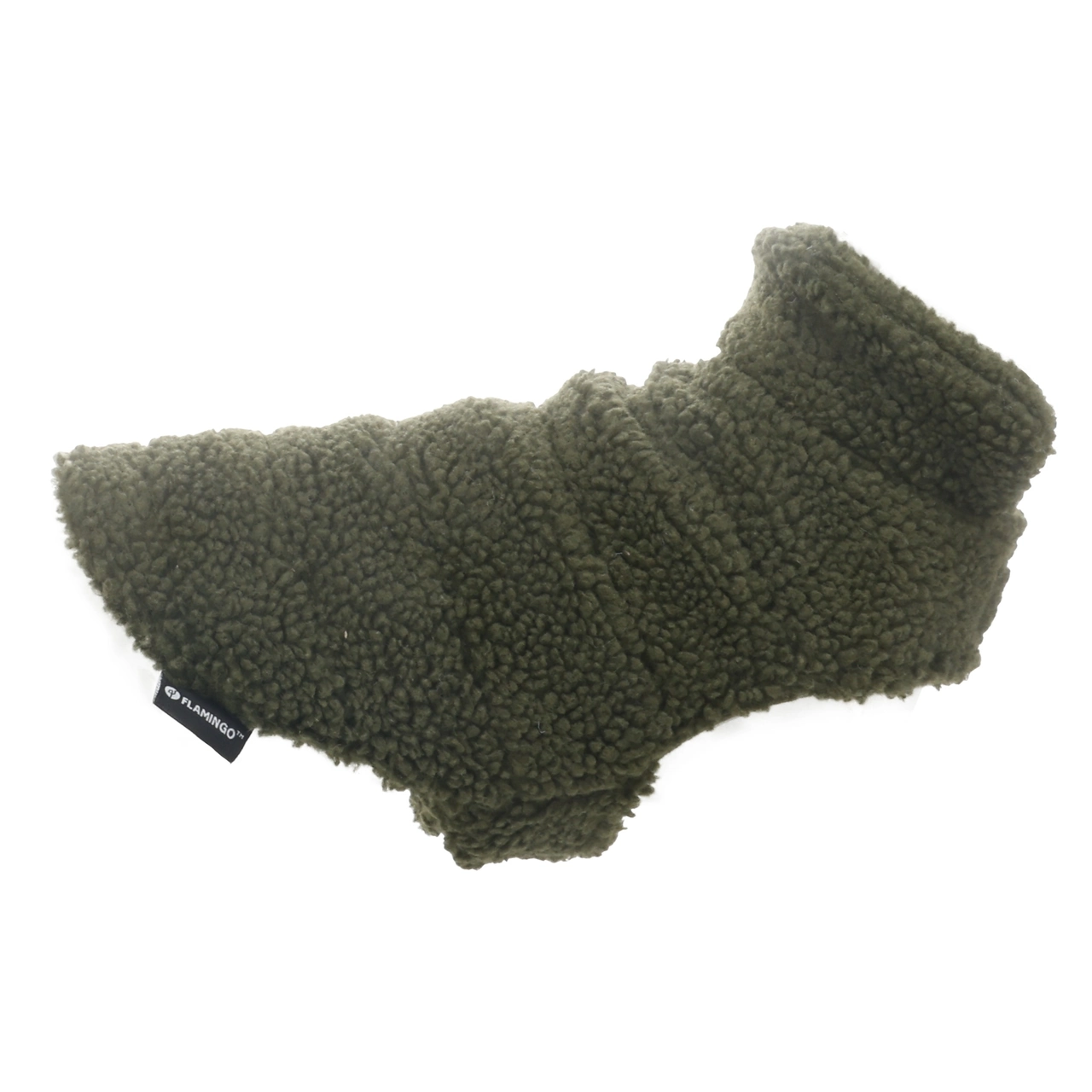 Flamingo Nado hundejakke grøn 25 cm - varm hundefrakke med fleece